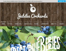 Tablet Screenshot of jubileeorchards.com